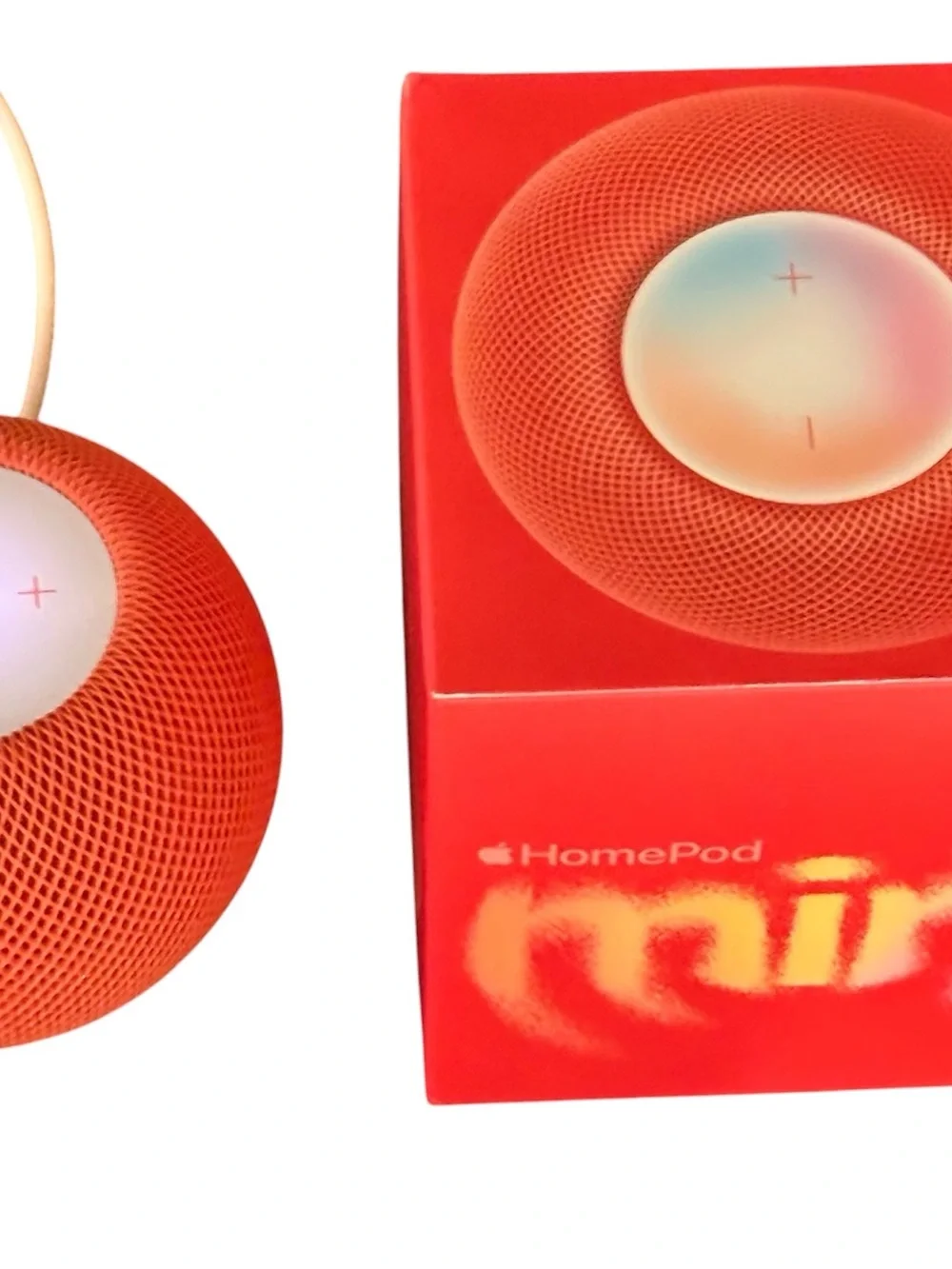 Apple HomePod Mini - Bright Orange Mesh Smart Speaker